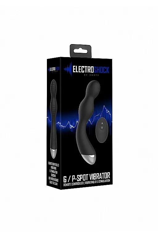 вибромассажер для точки g с электростимуляцией и пультом управления e-stim g/p-spot vibrator в 