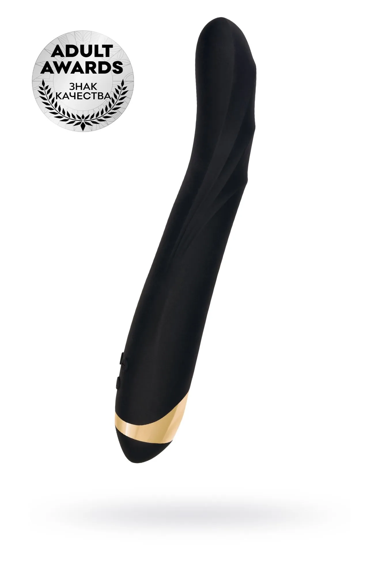 нереалистичный вибратор waname d-splash tornado, силикон, черный, 25 см в 