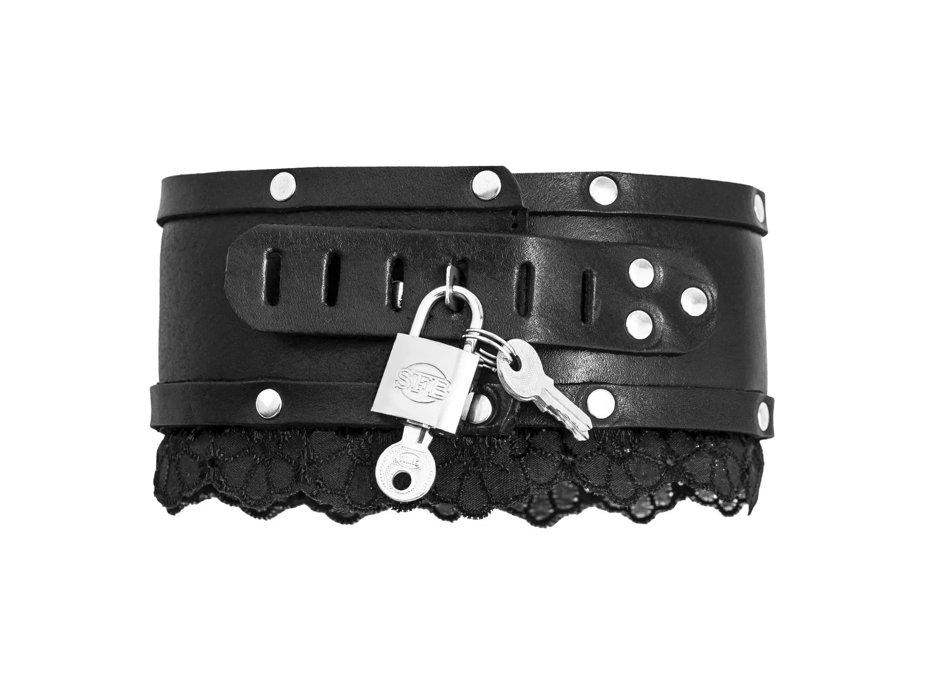 ошейник с кружевом pinkrabbit на замке в 