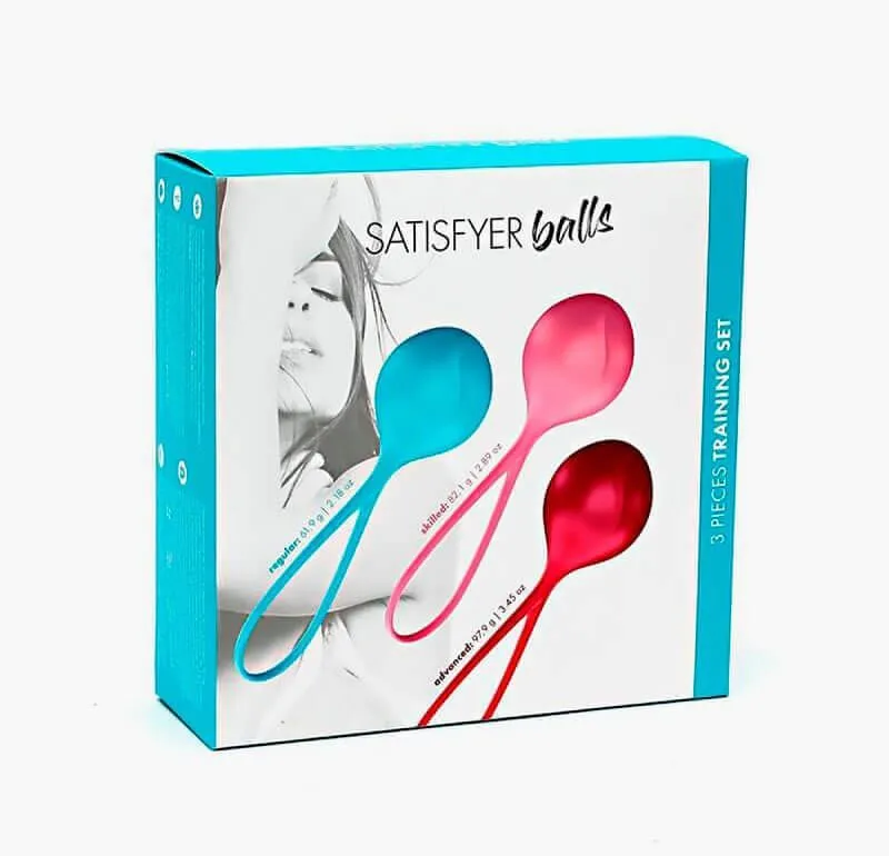 набор из трёх одинарных вагинальных шариков satisfyer balls в 