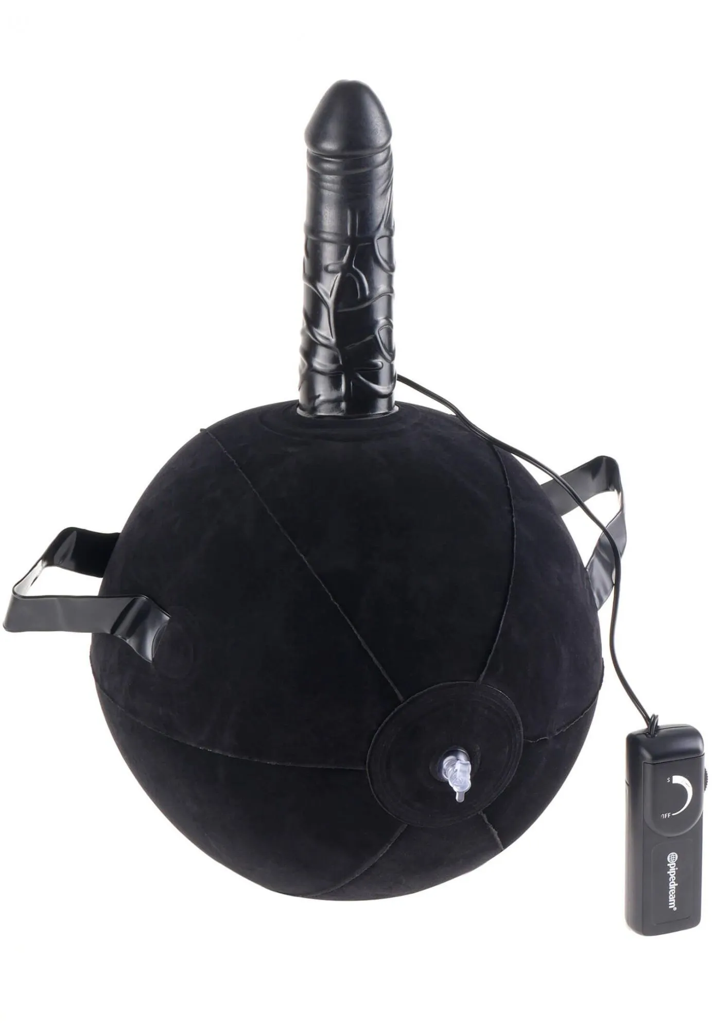 Вибратор с подушкой Pipedream Vibrating Mini Sex Ball, черный