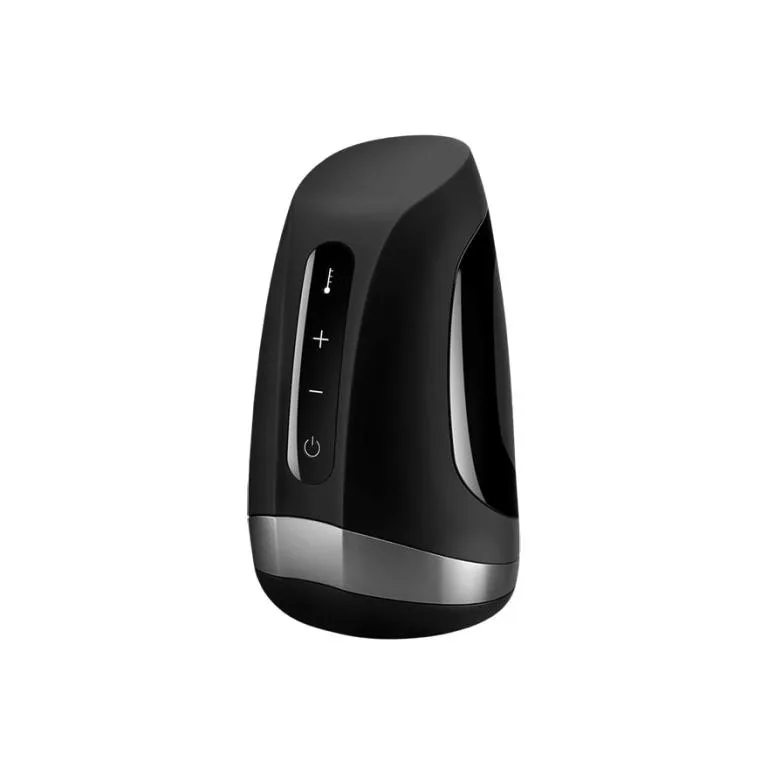 мастурбатор с вибрацией и функцией подогрева satisfyer men heat vibration в 