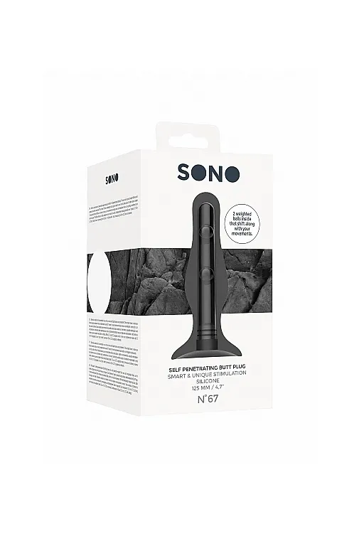 анальная пробка с самопенетрацией no. 67 - self penetrating butt plug в 