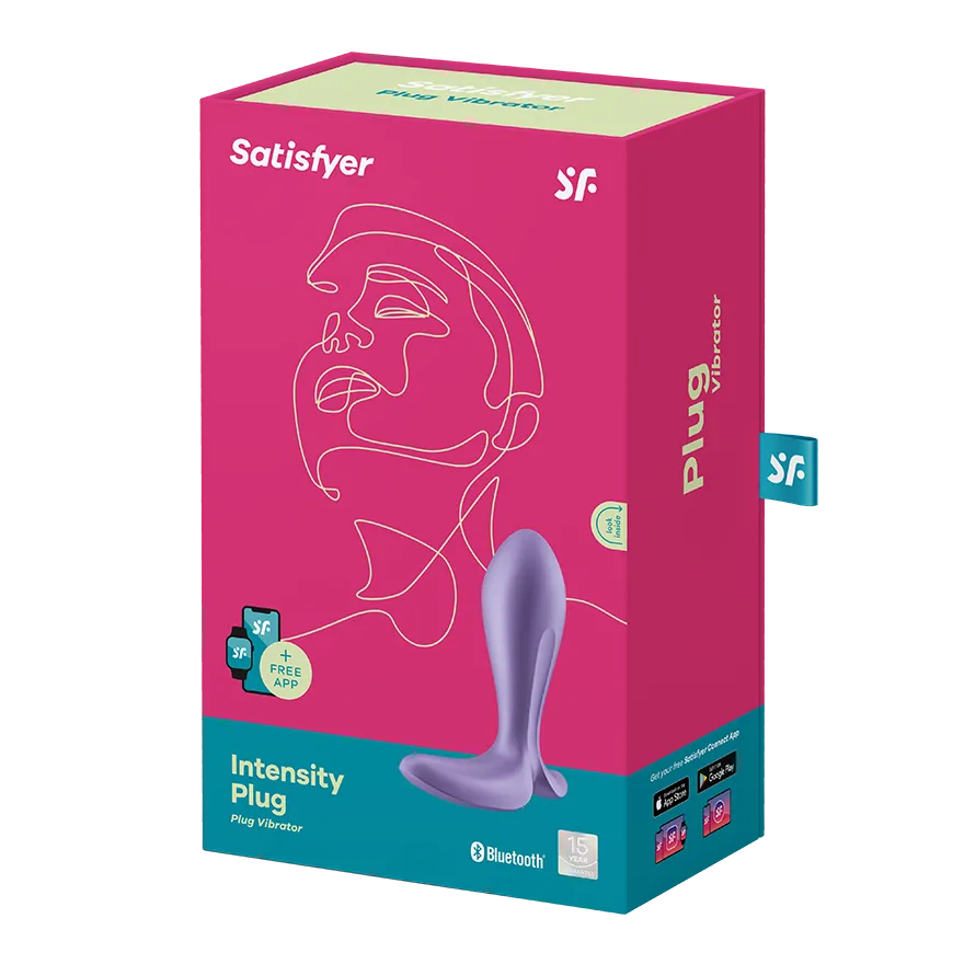 анальная пробка с вибрацией intensity plug purple 003337sa в 