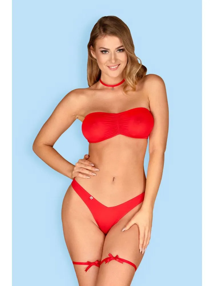 Эротическое кокетливый комплект нижнего белья kissmas в 