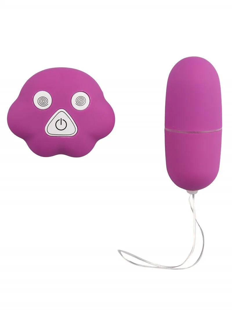 Виброяйцо с пультом управления, сиреневое