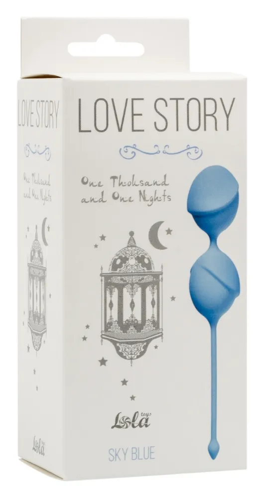 вагинальные шарики love story one thousand and one nights sky blue 3004-04lola в 