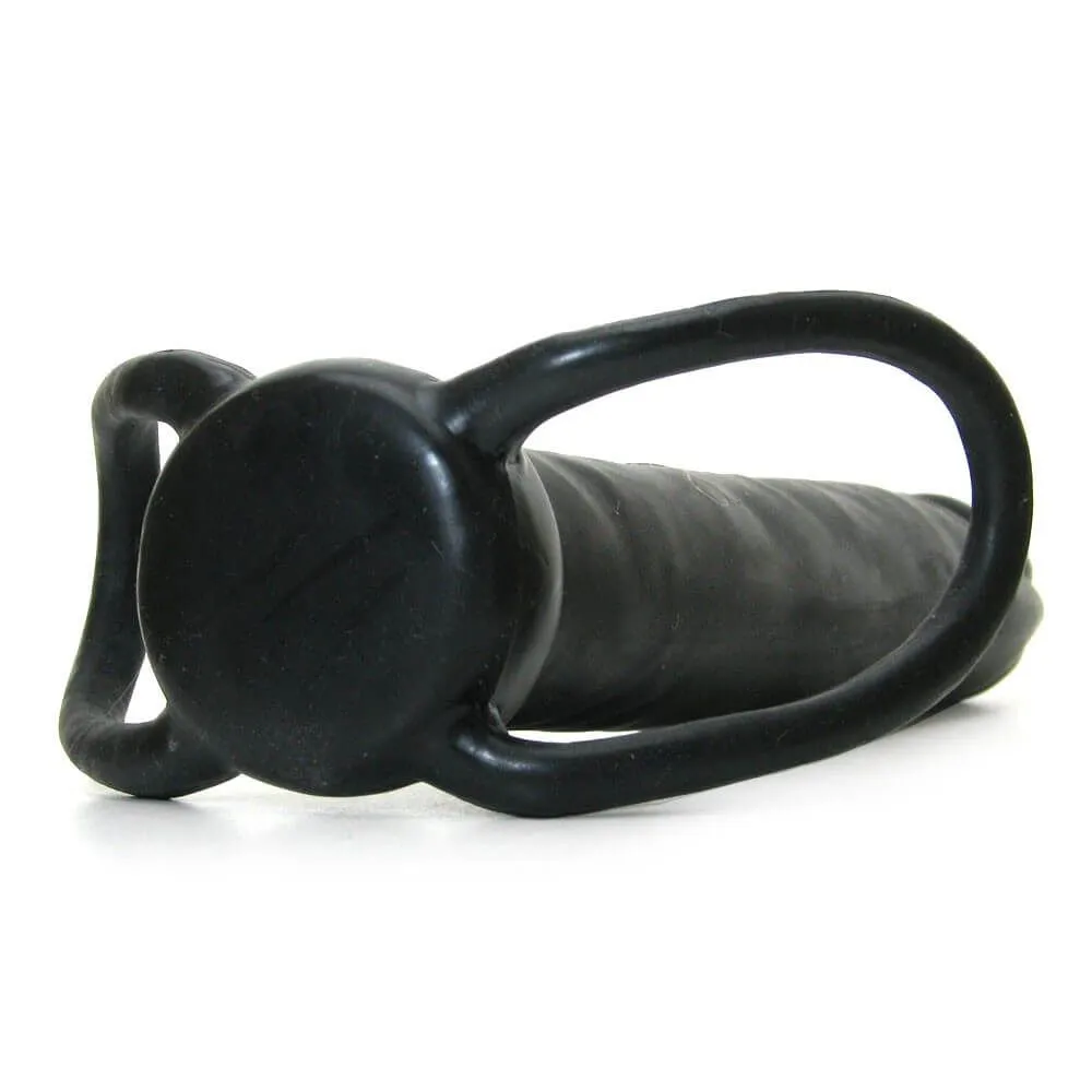 анальная насадка pipedream double trouble, чёрный в 