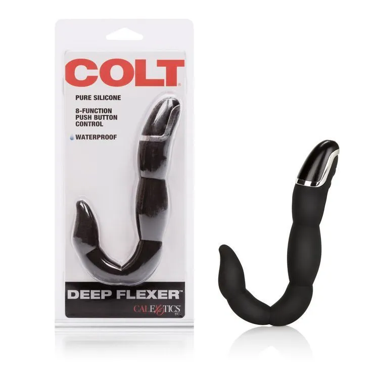 стимулятор простаты california exotic novelties colt deep flexer, черный в 