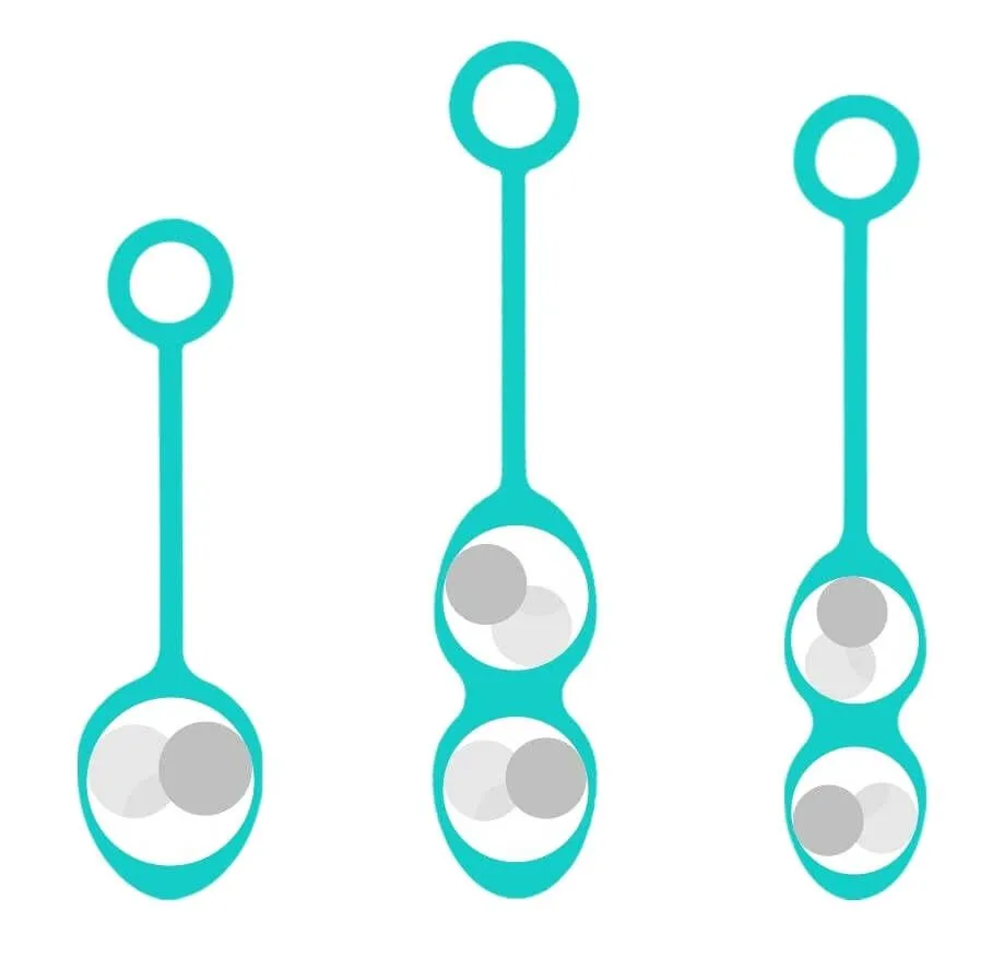 вагинальные шарики svakom nova ball, зеленые в 