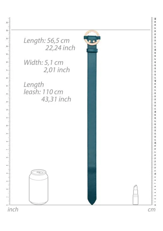 ошейник с поводком ouch ouch! - collar with leash - green в 