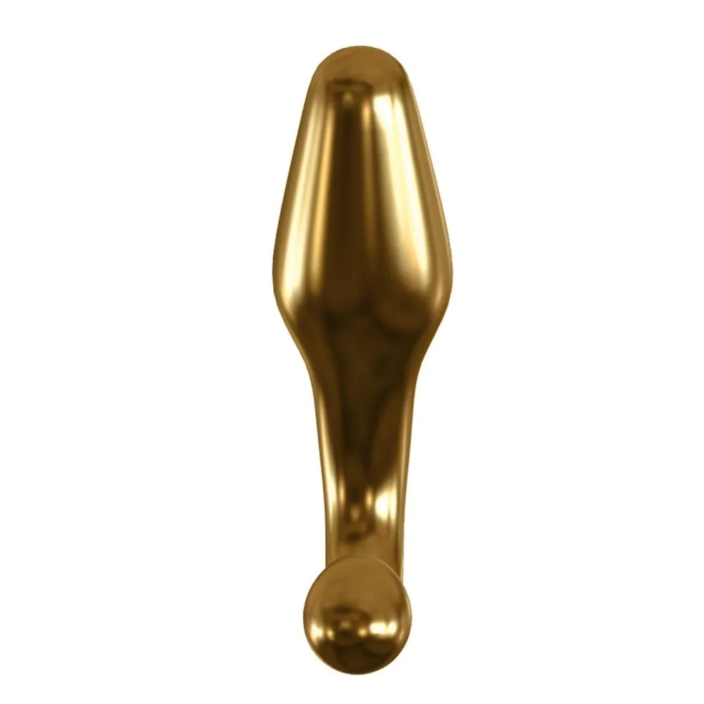 анальная пробка pipedream icicles gold edition g12, стеклянная в 