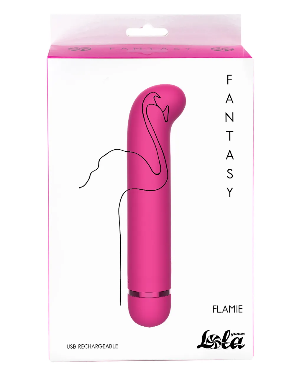 перезаряжаемый вибратор fantasy flamie pink 7912-02lola в 