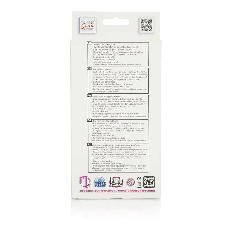 вибротрусики california exotic novelties love rider, розовые в 