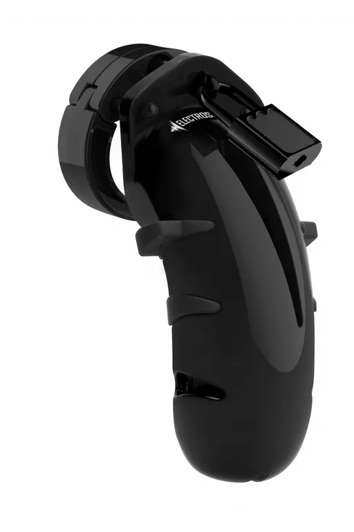 Мужской пояс верности с электростимуляцией E-stim Cockcage Shots Electroshock