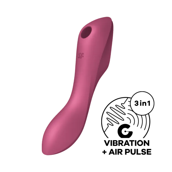 вакуумный массажер satisfyer curvy trinity 3 red 036526sa в 