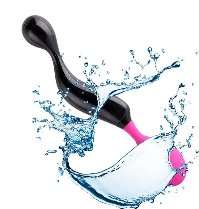 вибратор adrien lastic symphony, черно-розовый в 