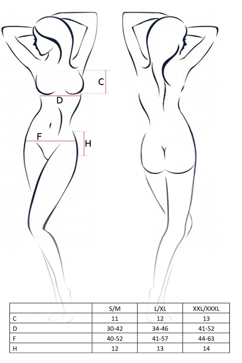 Эротическое комплект lapin rose oliva, xxl-xxxl в 