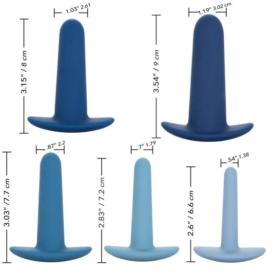 набор анальных расширителей they-ology 5-piece wearable anal training set в 