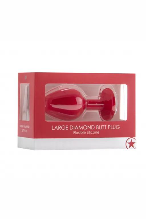 Анальная пробка с кристаллом Diamond Butt Plug (Large)