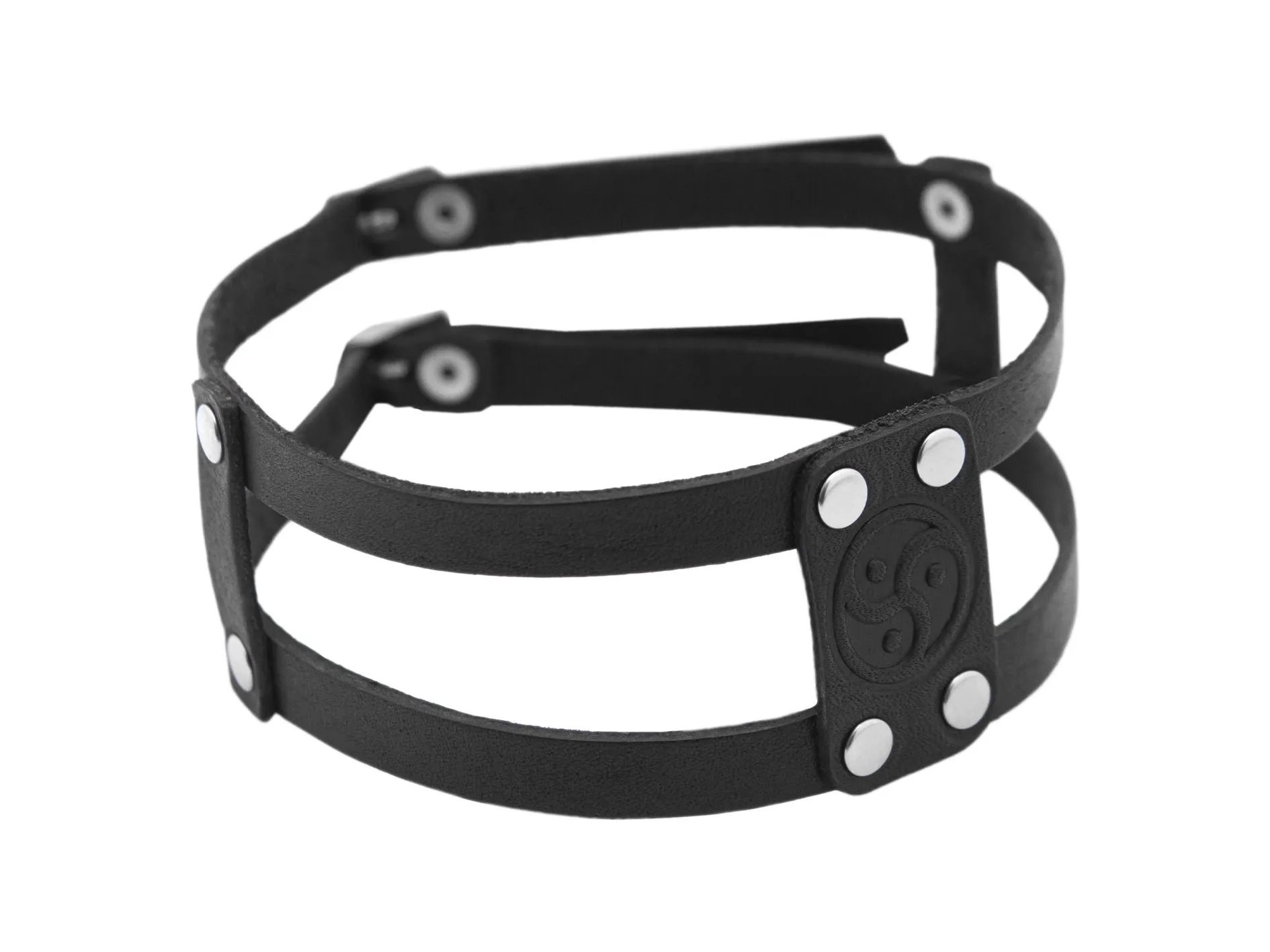 ошейник трискель, чёрный в 