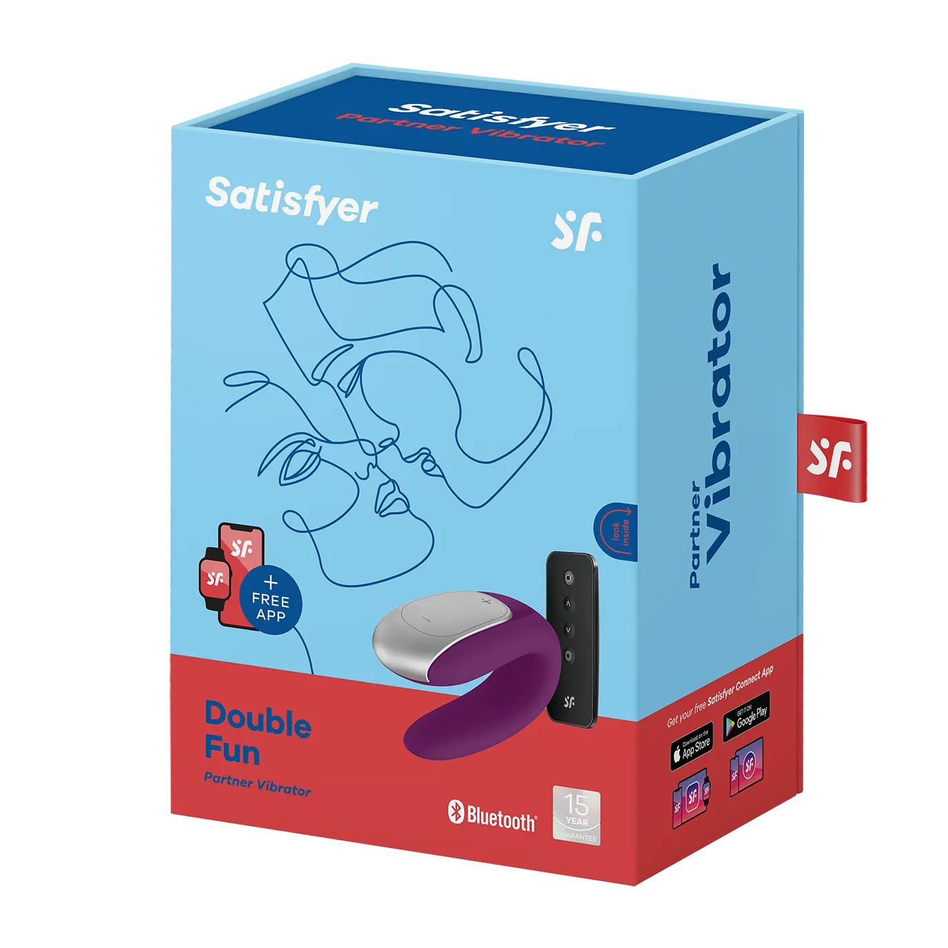 виброcтимулятор satisfyer double fun connect app violet 002460sa в 
