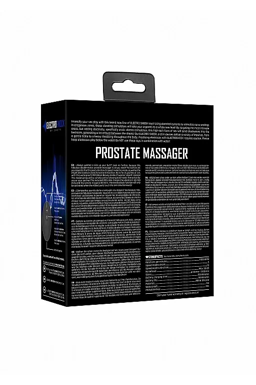 массажер простаты с электростимуляцией и пультом управления prostate massager shots electroshock в 