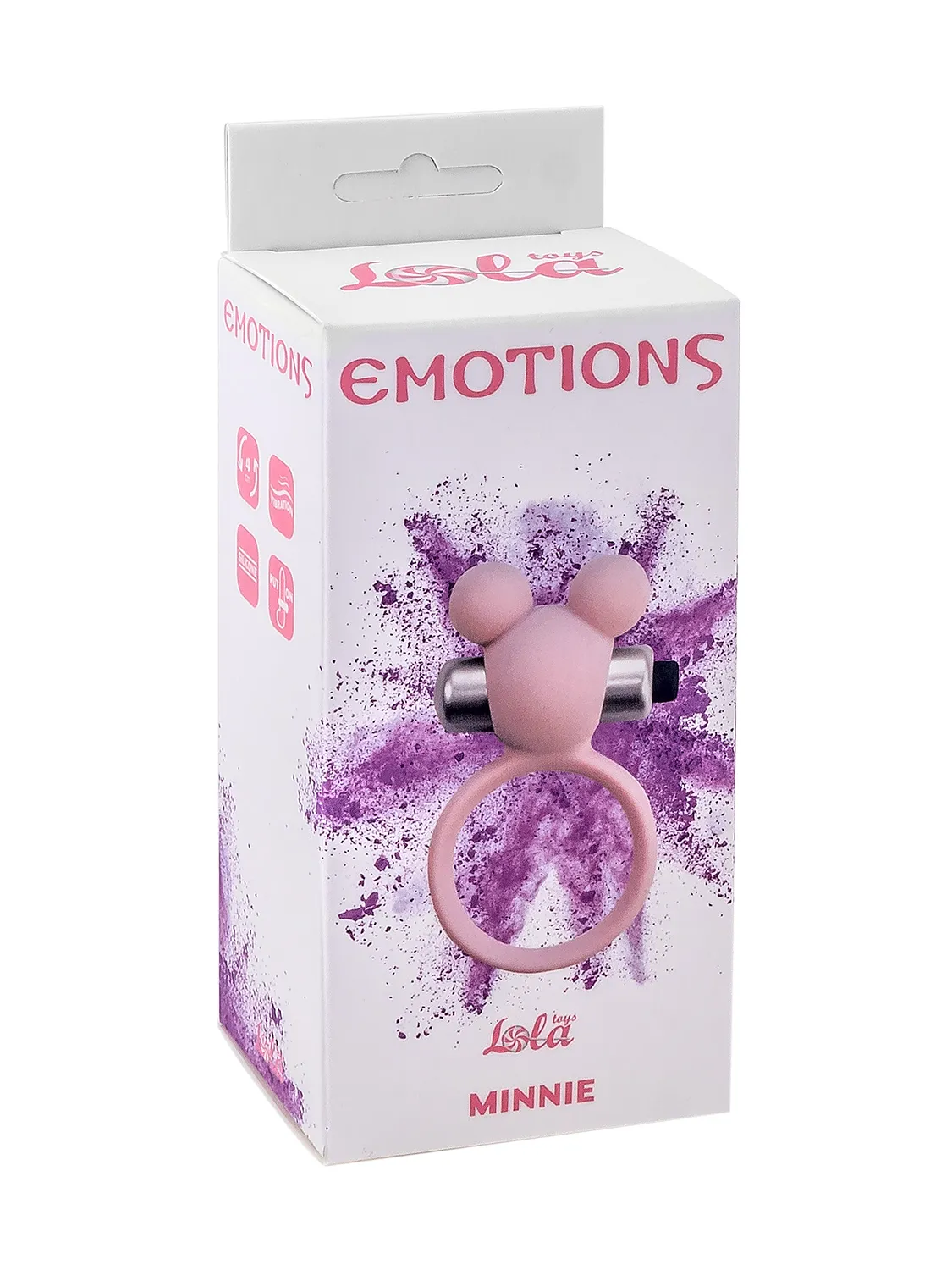 эрекционное виброколечко emotions minnie light pink 4005-02lola в 
