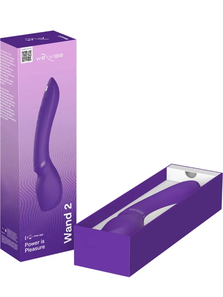 вибростимулятор we-vibe wand 2, фиолетовый в 