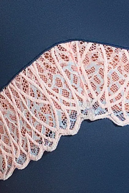 Эротическое корсет lapin rose selina синий в 