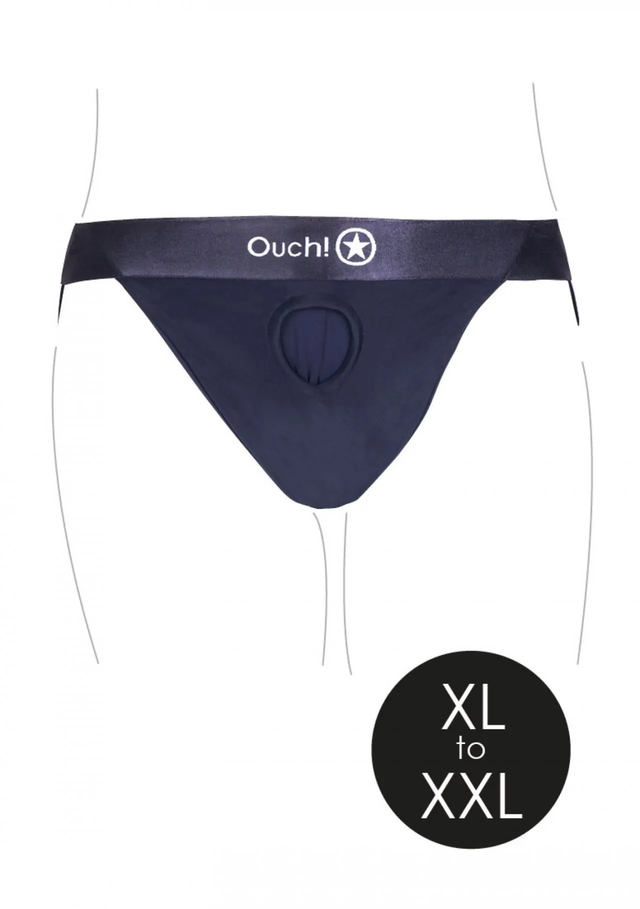 трусики для страпона с вибропулей - xl/xxl в 