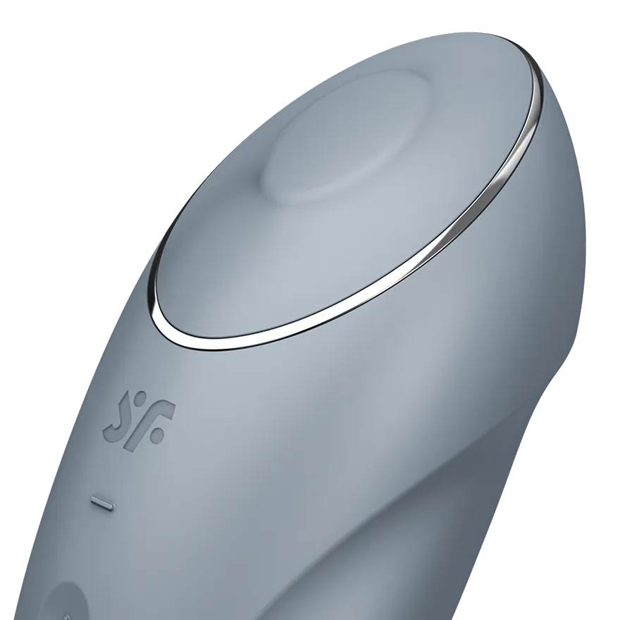 пульсирующий массажер satisfyer tap&climax 1 gray-blue 046020sa в 