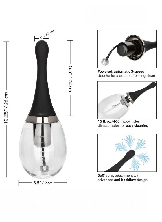 автоматический анальный душ executive rechargeable auto douche 450 мл. в 