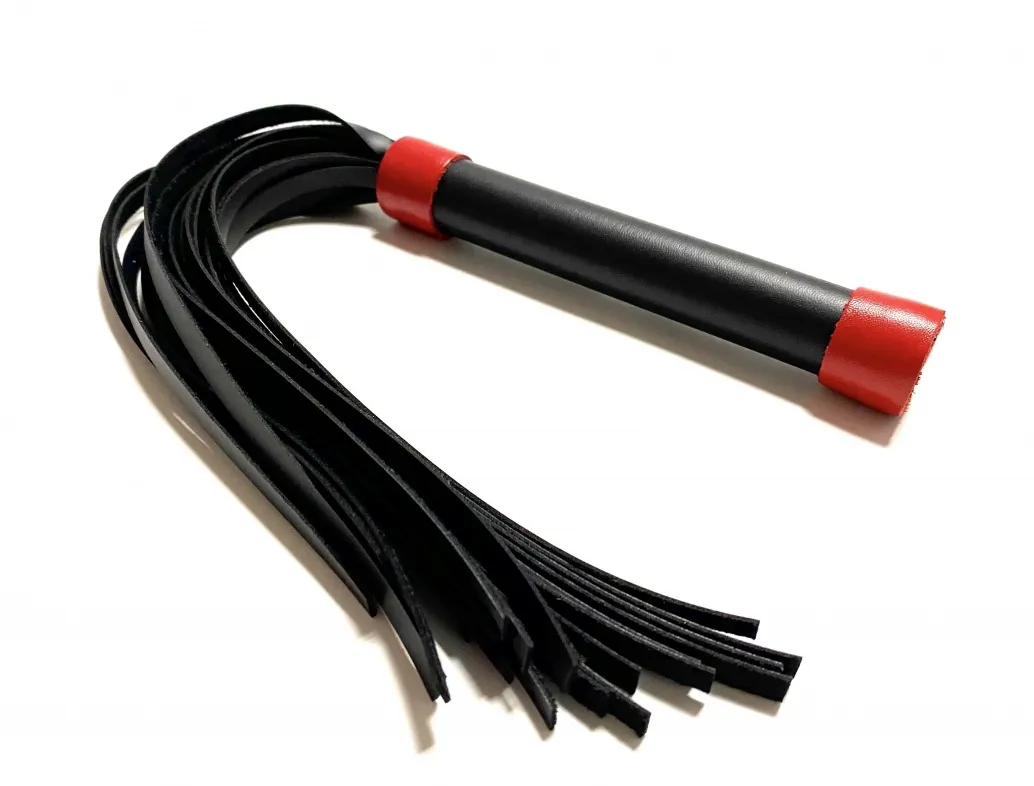 плеть из эко-кожи чёрно-красная 50013ars в 