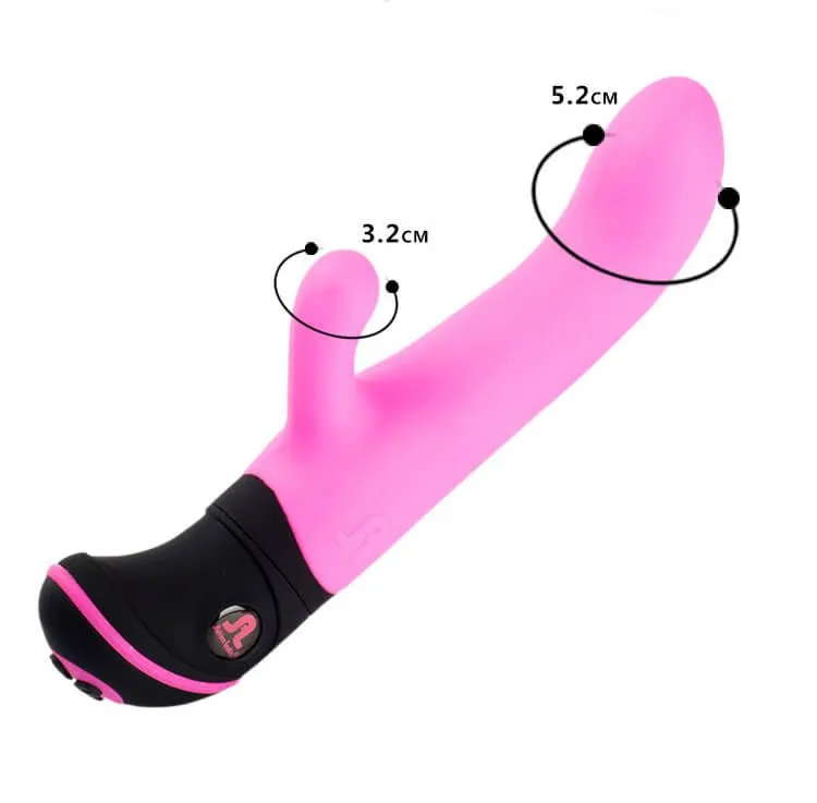 вибратор adrien lastic butch cassidy с насадками, розовый в 