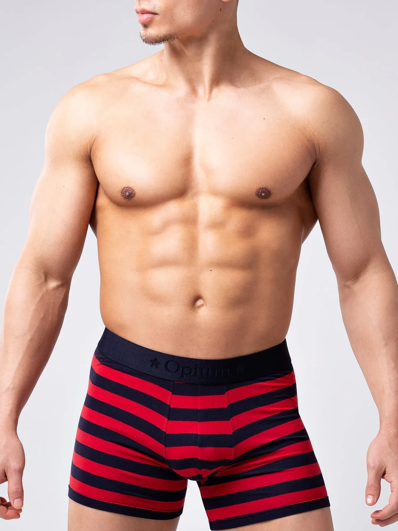 Эротическое трусы мужские удлиненные боксеры opium r126 в полоску в 