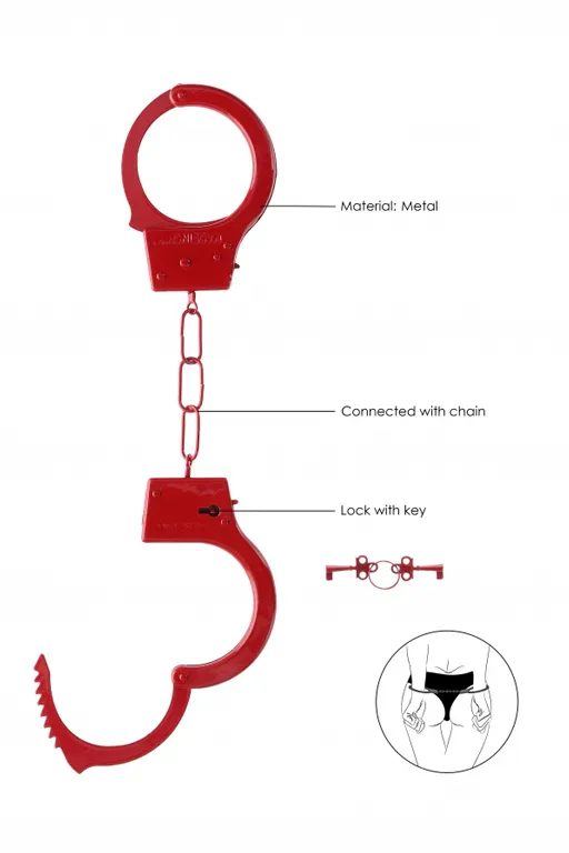 металлические наручники beginner's handcuffs в 