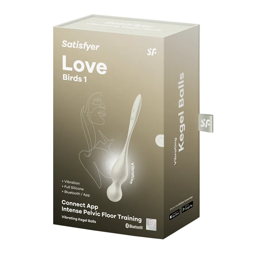 вагинальные шарики с вибрацией satisfyer love birds 1 white 002910sa в 