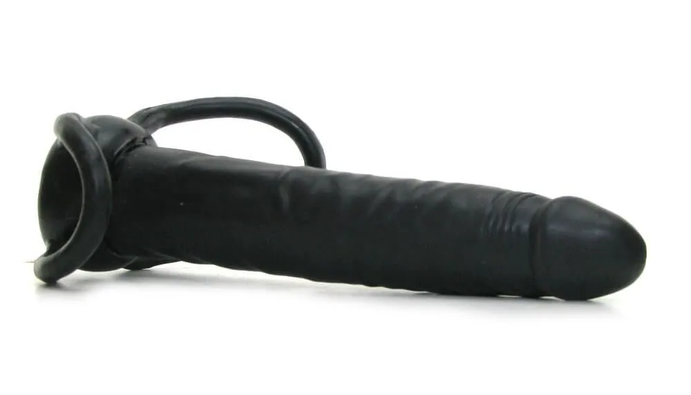 анальная насадка pipedream double trouble, чёрный в 