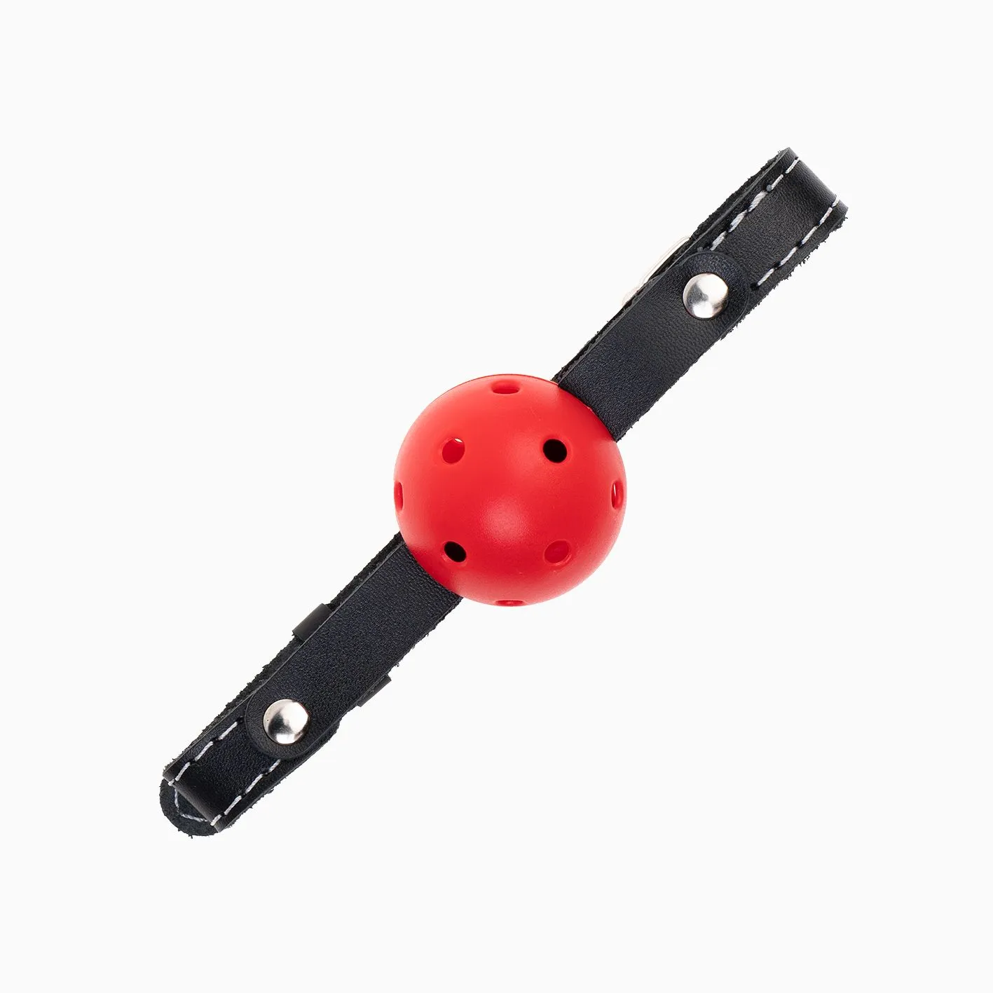 кляп pink rabbit с красным шариком (белая строчка) в 