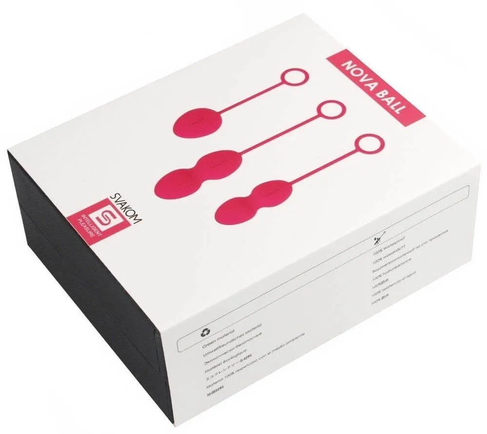 вагинальные шарики svakom nova ball, розовые в 
