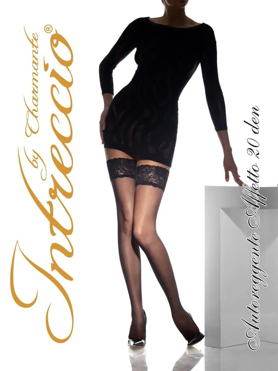 Эротическое чулки charmante affetto цвет загара, размер 1-2 в 