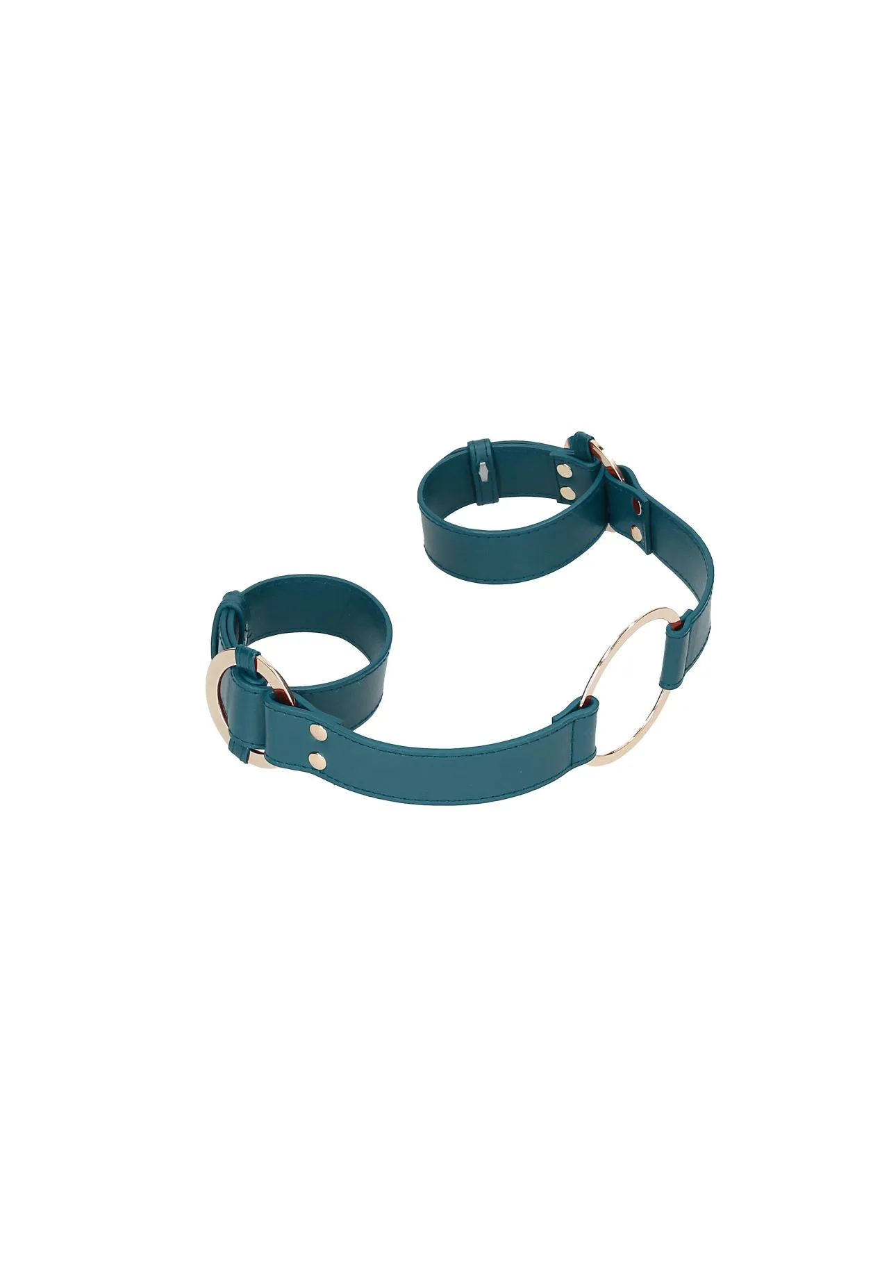 оковы на руки ouch ouch! - handcuff with connector - green в 
