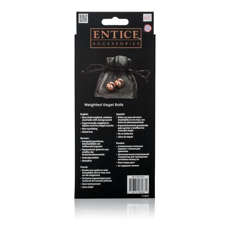 вагинальные шарики california exotic novelties weighted kegel balls, металлические в 