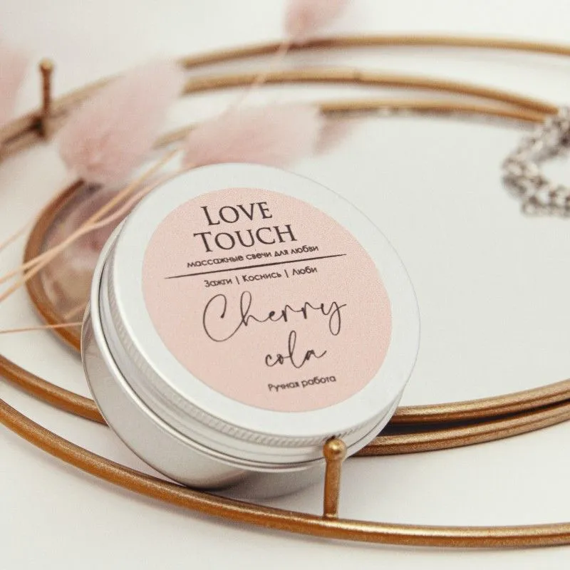 свеча массажная love touch вишня-кола, 50 мл в 
