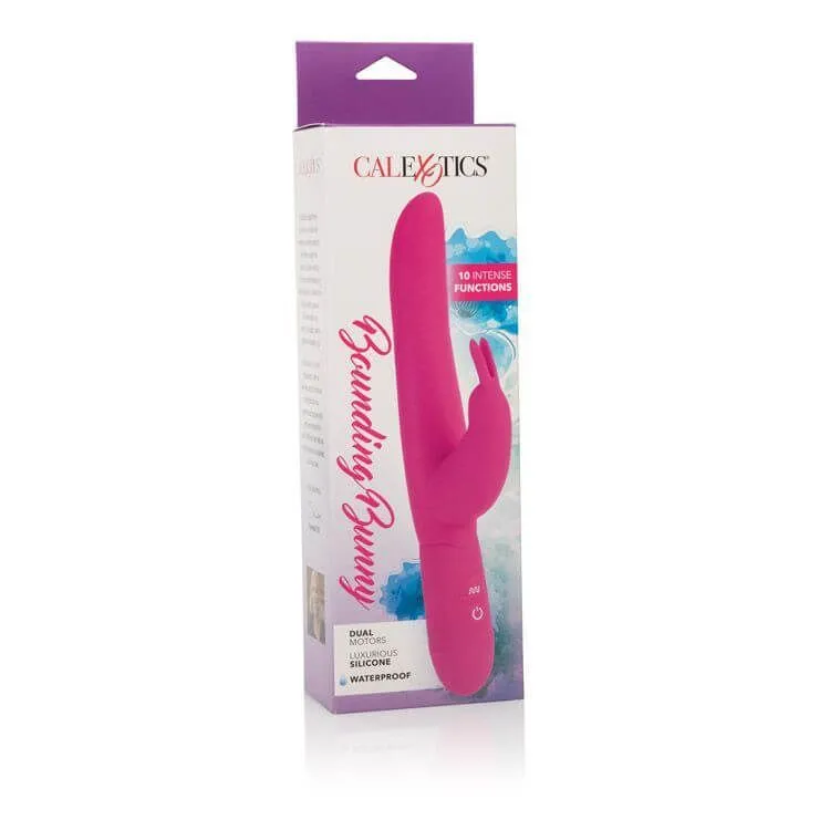вибратор california exotic novelties bounding bunny, розовый в 