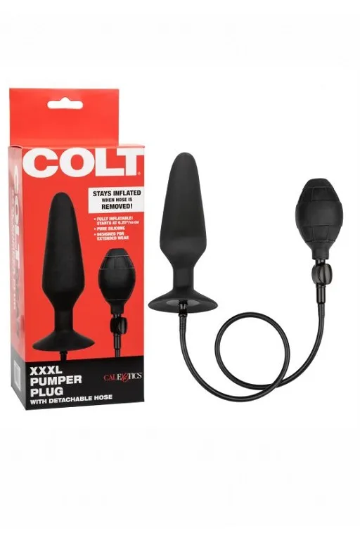 Расширяющаяся анальная пробка COLT XXXL Pumper Plug with Detachable Hose