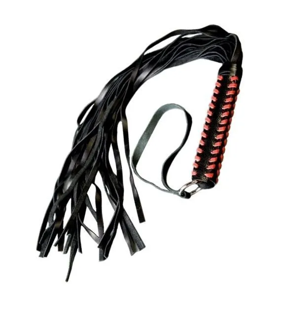 флогер подиум с красной оплеткой, черно-красный в 