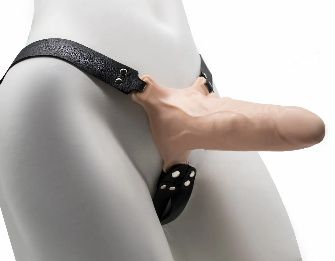 фаллоимитатор поясной пустотелый с бандажом 7403/3ru в 