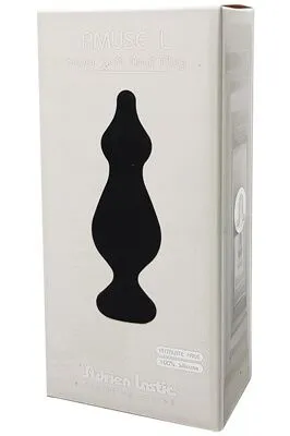 анальная пробка adrien lastic amuse, black, l в 